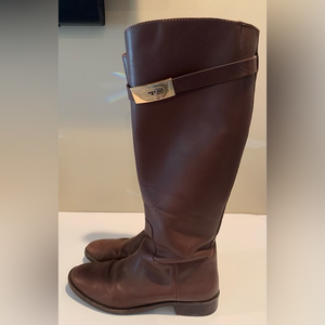 Tory Burch Brown Riding‎ Boots Size 9.5